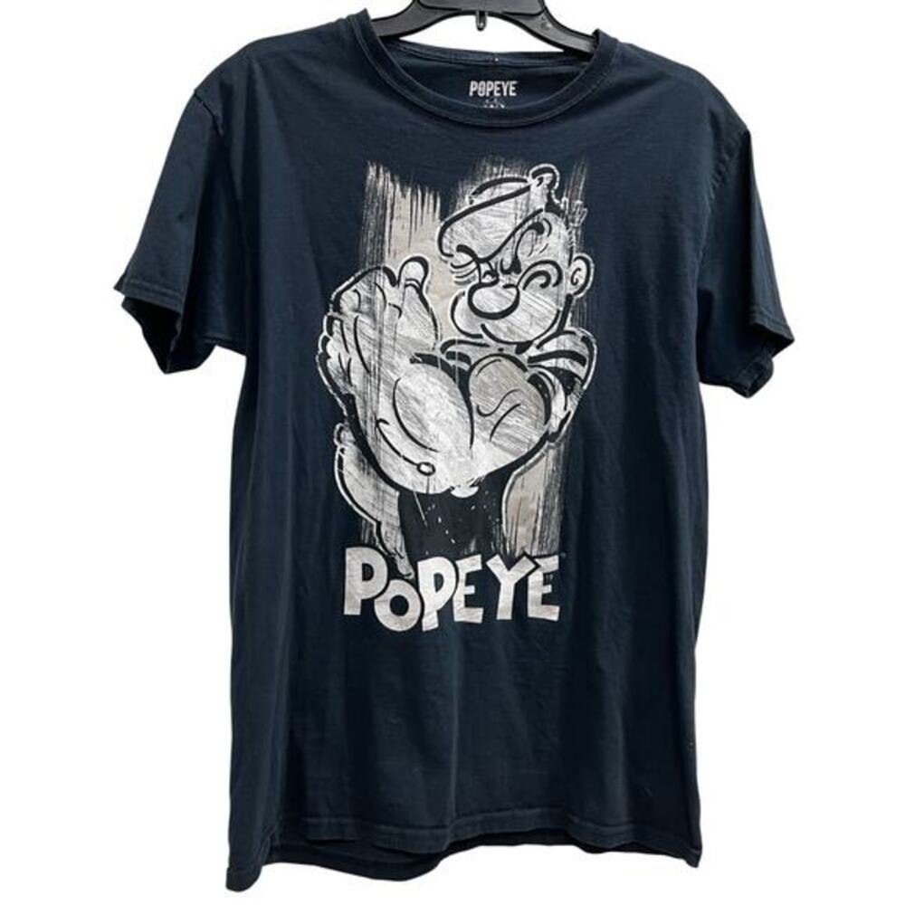 Popeye the Sailor Man distressed thrashed tee sz M